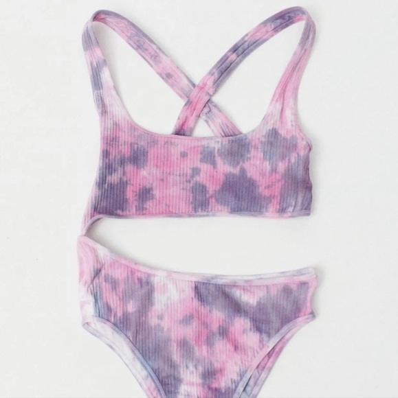 UO out from under Adelaide cutout swimsuit/ bodysuit tie dye - Picture 1 of 5